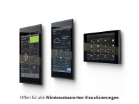 PEAKnx Controlmicro POE Panel (8 KNX Touch Panel inkl. Visualisierung) schwarz/schwarz