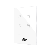 Zennio KNX Tastsensor Flat XL X6. Kapazitiver Taster - 6-fach - Custom ZVIFXLX6