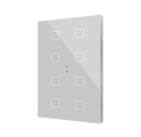 Zennio KNX Tastsensor Flat XL X8. Kapazitiver Taster -...