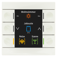 MDT BE-TAS86.02 KNX Taster Smart 86 mit Farbdisplay,...