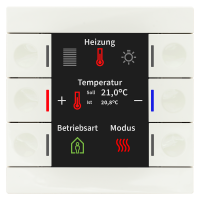 MDT BE-TAS86T.02 KNX Taster Smart 86 mit Farbdisplay und...