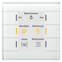MDT BE-GT20W.02 KNX Glastaster II Smart mit Farbdisplay,...