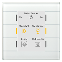 MDT BE-GT20W.02 KNX Glastaster II Smart mit Farbdisplay,...