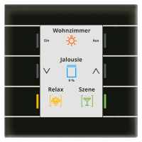 MDT BE-GT20S.02S KNX Glastaster II Smart mit Farbdisplay,...