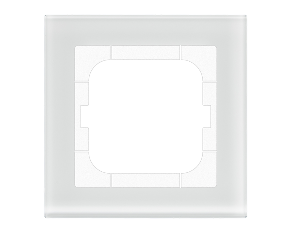 MDT BE-GTR163W.01 MDT Glasrahmen 1-fach für 63 mm Programme, Weiß