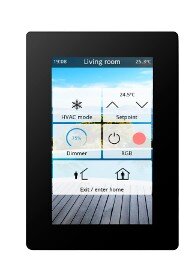 Iddero VERSO 2 Raumbediengerät mit kapazitivem 4,3" Touchscreen schwarz