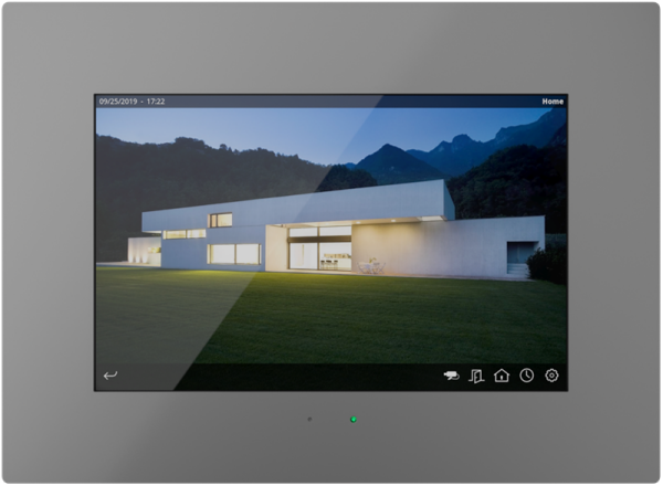 Iddero 10,1 Zoll KNX Touchscreen mit Webserver HC3L classic grau