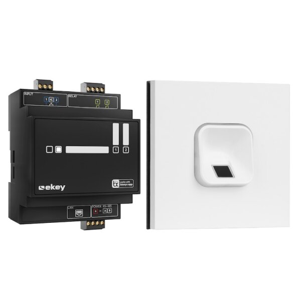 ekey sLine Fingerprintset Weiß Siedle Vario Weiß 204704