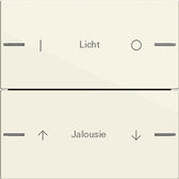 Gira Wippenset 2-fach für Tastsensor 4 System 55 individuell Cremeweiß glänzend 576201