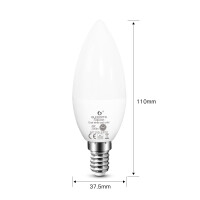 Gledopto LED E14 Leuchtmittel ZigBee 3.0 Pro RGBCCT Farbwechsel Steuerung 4W