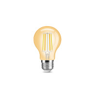 Gledopto A60 E27 Leuchtmittel ZigBee3.0 Pro Serie CCT Farbtemperatur Flimament Bulb 7W ( Amber Braunglas )