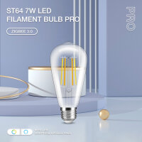 Gledopto ST64 E27 Leuchtmittel ZigBee3.0 Pro Serie CCT...