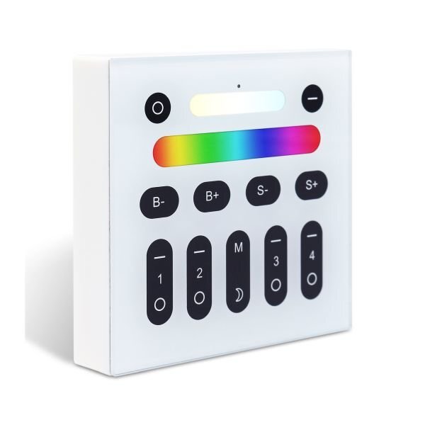 Gledopto 2.4G RF Remote Control Fernbedienung Wandtaster RGBCCT ZigBee 3.0 Pro 4-Zonen