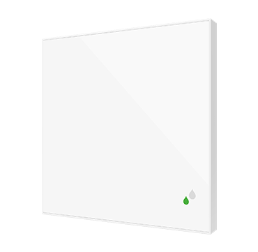 Zennio Flat Sensato v2. KNX Feuchtigkeits- und Temperatursensor für Unterputzmontage - Weiß