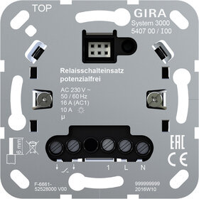 Gira 540700 System 3000 Relaisschalteinsatz potenzialfrei