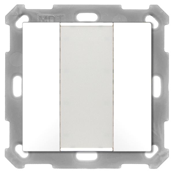 MDT BE-TA5502.G2 KNX Taster 55 2-fach, Reinweiß glänzend