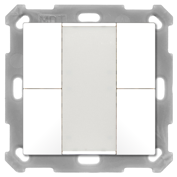 MDT BE-TA5504.02 KNX Taster 55 4-fach, Reinweiß matt