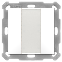 MDT BE-TA5504.02 KNX Taster 55 4-fach, Reinweiß matt