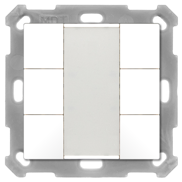 MDT BE-TA5506.02 KNX Taster 55 6-fach, Reinweiß matt