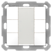 MDT BE-TA5506.02 KNX Taster 55 6-fach, Reinweiß matt