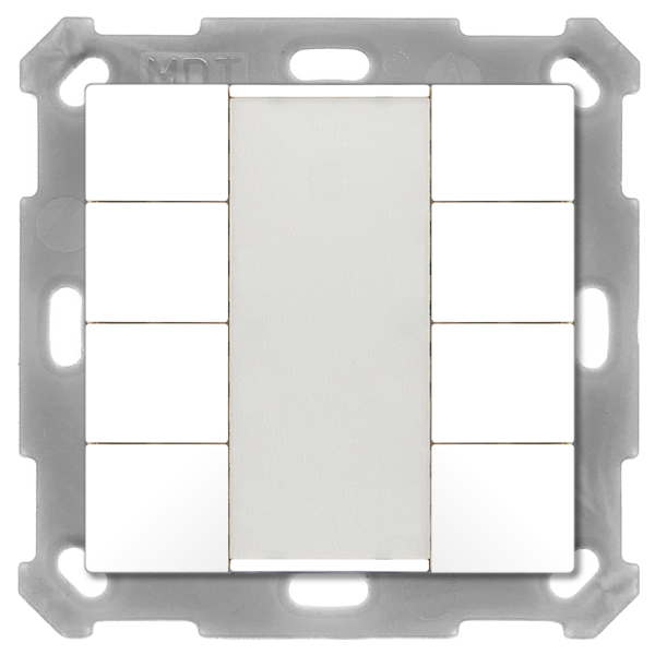 MDT BE-TA5508.02 KNX Taster 55 8-fach, Reinweiß matt