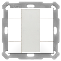 MDT BE-TA5508.02 KNX Taster 55 8-fach, Reinweiß matt