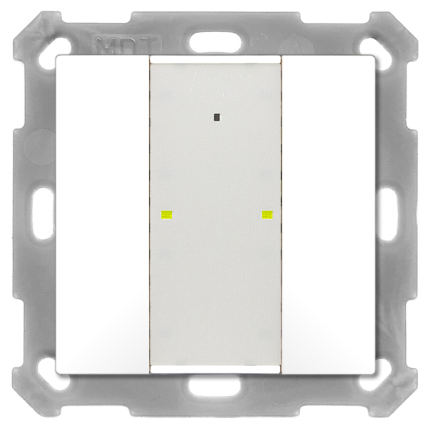 MDT BE-TA55P2.02 KNX Taster Plus 55 2-fach, Reinweiß matt