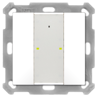 MDT BE-TA55P2.02 KNX Taster Plus 55 2-fach,...