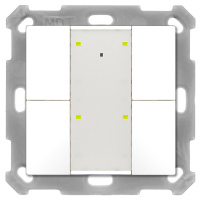 MDT BE-TA55P4.02 KNX Taster Plus 55 4-fach,...