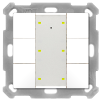 MDT BE-TA55P6.02 KNX Taster Plus 55 6-fach,...