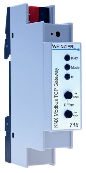 Weinzierl 5425 KNX Modbus Gateway 716 TCP Master od.Slave ETS Parameter