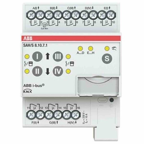 ABB SAH/S8.10.7.1 KNX Schalt-/Jalousieaktor 8fach 10 A REG 2CDG110247R0011