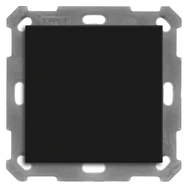 MDT BE-TAL55B106.01 KNX Taster Light 55 Basic 1-fach, Schwarz matt, Neutral