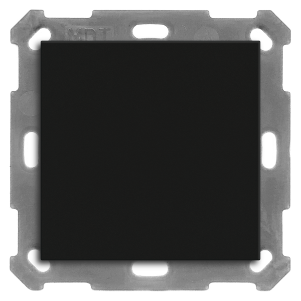 MDT BE-TAL55B106.01 KNX Taster Light 55 Basic 1-fach, Schwarz matt, Neutral