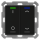 MDT BE-TAL55T206.D1 KNX Taster Light 55 2-fach, RGBW, Temperatursensor, Schwarz matt, Sch._Jal.