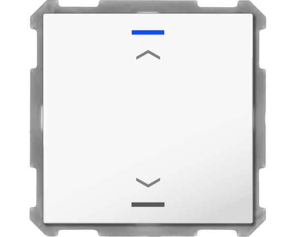 MDT BE-TAL63T1.A1 KNX Taster Light 63 1-fach, RGBW, Temperatursensor, Studioweiß glänzend, Jal.