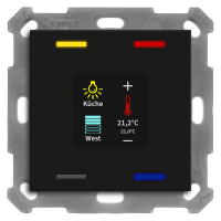 MDT BE-TAS55T406.01 KNX Taster Smart 55 4-fach mit...