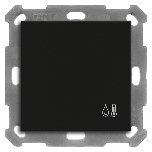 MDT SCN-TFS5506.01 KNX Raumtemperatur-/Feuchtesensor 55, Schwarz matt