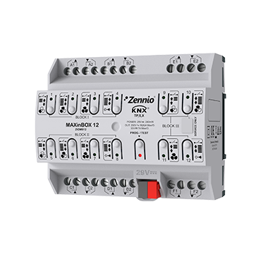 Zennio ZIOMB12 KNX Multifunktionsaktor MAXinBOX 12 REG Schalten 12 x 16A