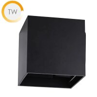 LEDlumi WLTWSW LED Up Down Wandleuchte schwarz 24V 12W...