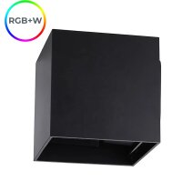 LEDlumi WLRGBWSW LED Up Down Wandleuchte schwarz 24V 12W...