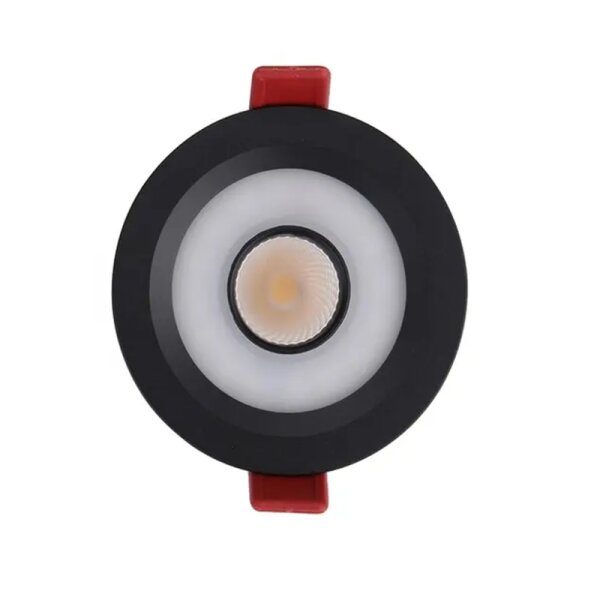 LEDlumi DE12CTWSW LED Einbaustrahler 86mm schwarz 24V 12W RGBCCT 2000-6000 Kelvin