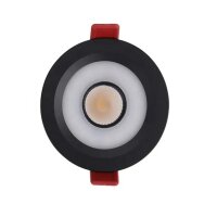 LEDlumi DE12CTWSW LED Einbaustrahler 86mm schwarz 24V 12W...