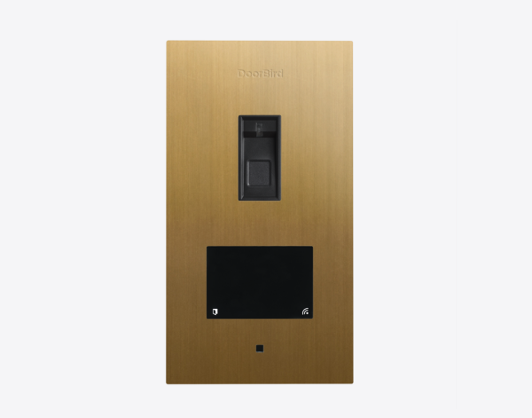 Doorbird IP Zutrittskontrollsystem A1122 Unterputz Fingerprint 50 Gold-Optik