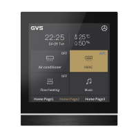 GVS KNX Touchpanel V40s Schwarz - CHTF-4.0/9.5.21