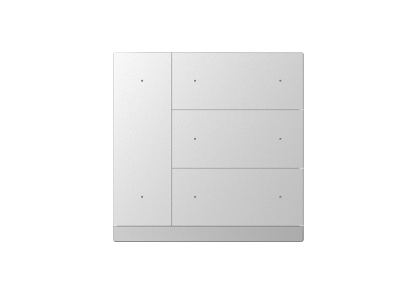 GVS KNX WALTZ Tastsensor+ Aluminium Silber 4-fach - CHPB-08/02.1.22