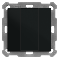 MDT BE-TA550206.02 KNX Taster 55 2-fach, Schwarz matt