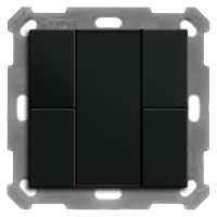 MDT BE-TA550406.02 KNX Taster 55 4-fach, Schwarz matt