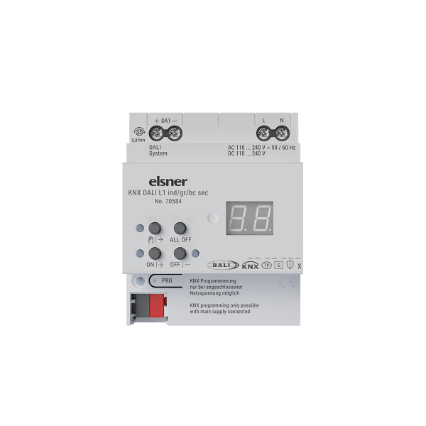 Elsner 70584 KNX DALI L1 ind/gr/bc sec KNX-Schnittstelle 1 Ausgang (KNX-DALI-Gateway)