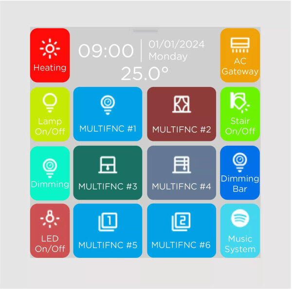 Interra iX3 4" KNX Touch Panel, White  ITR331-0002